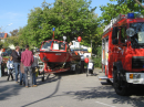 Auch die echte Feuerwehr war da, u.a. mit dem Boot.